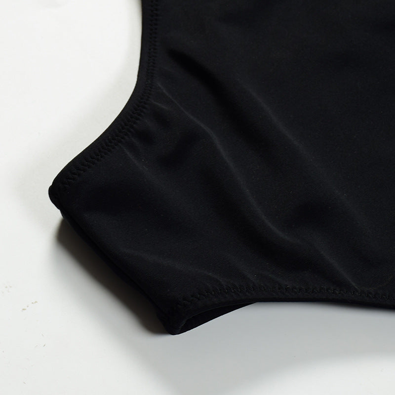 Hollow Solid Color Women's Swimming Trunks
