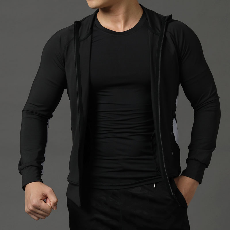 Men's Stretch Quick-drying Breathable Long-sleeved Sports Running Training Suit