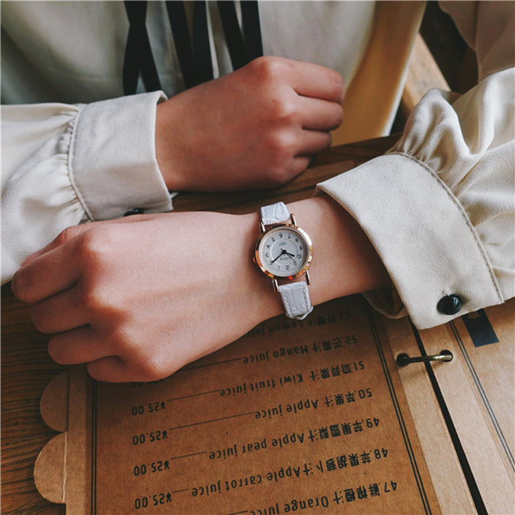 Small Dial Watch, Thin Belt, Versatile Girl's Belt Watch