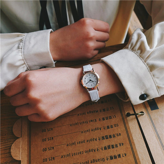 Small Dial Watch, Thin Belt, Versatile Girl's Belt Watch