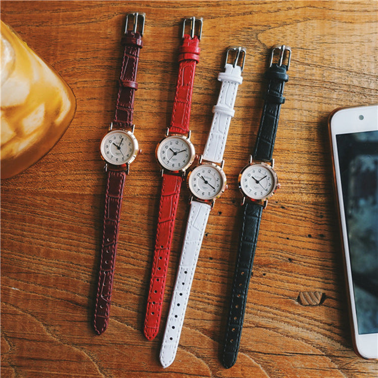 Small Dial Watch, Thin Belt, Versatile Girl's Belt Watch