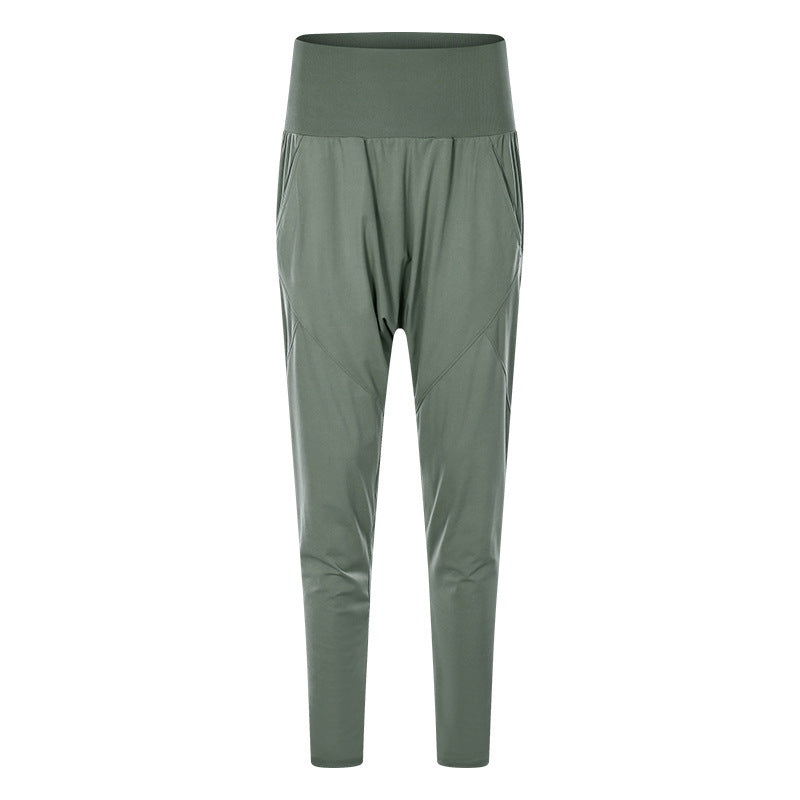 Harem Pants Women Pocket Loose Casual Sports Fitness Yoga Pants  Abdomen