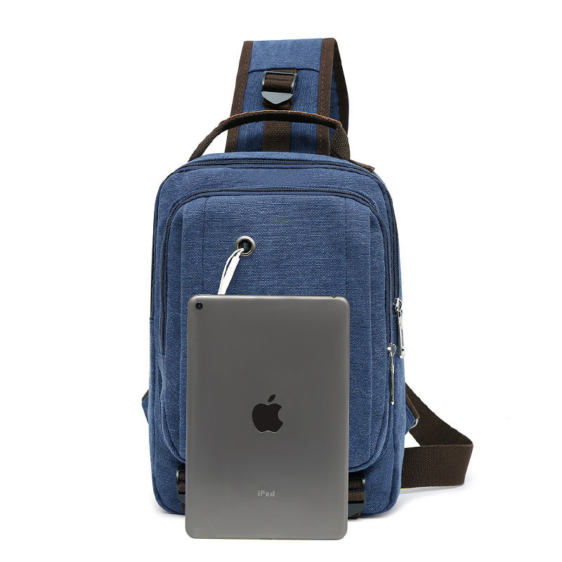 Canvas Chest Bag Men's Messenger Bag Outdoor Leisure