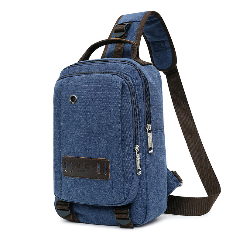 Canvas Chest Bag Men's Messenger Bag Outdoor Leisure