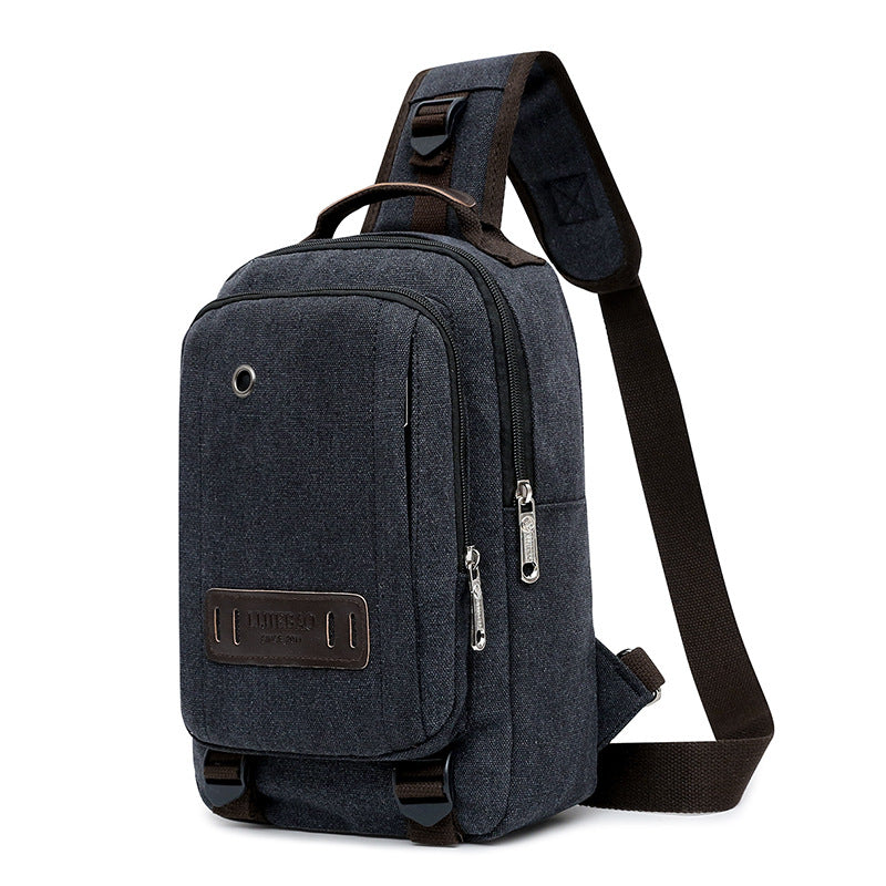 Canvas Chest Bag Men's Messenger Bag Outdoor Leisure