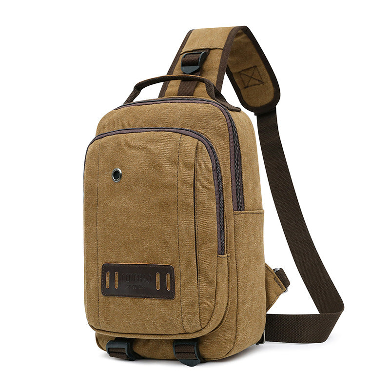 Canvas Chest Bag Men's Messenger Bag Outdoor Leisure