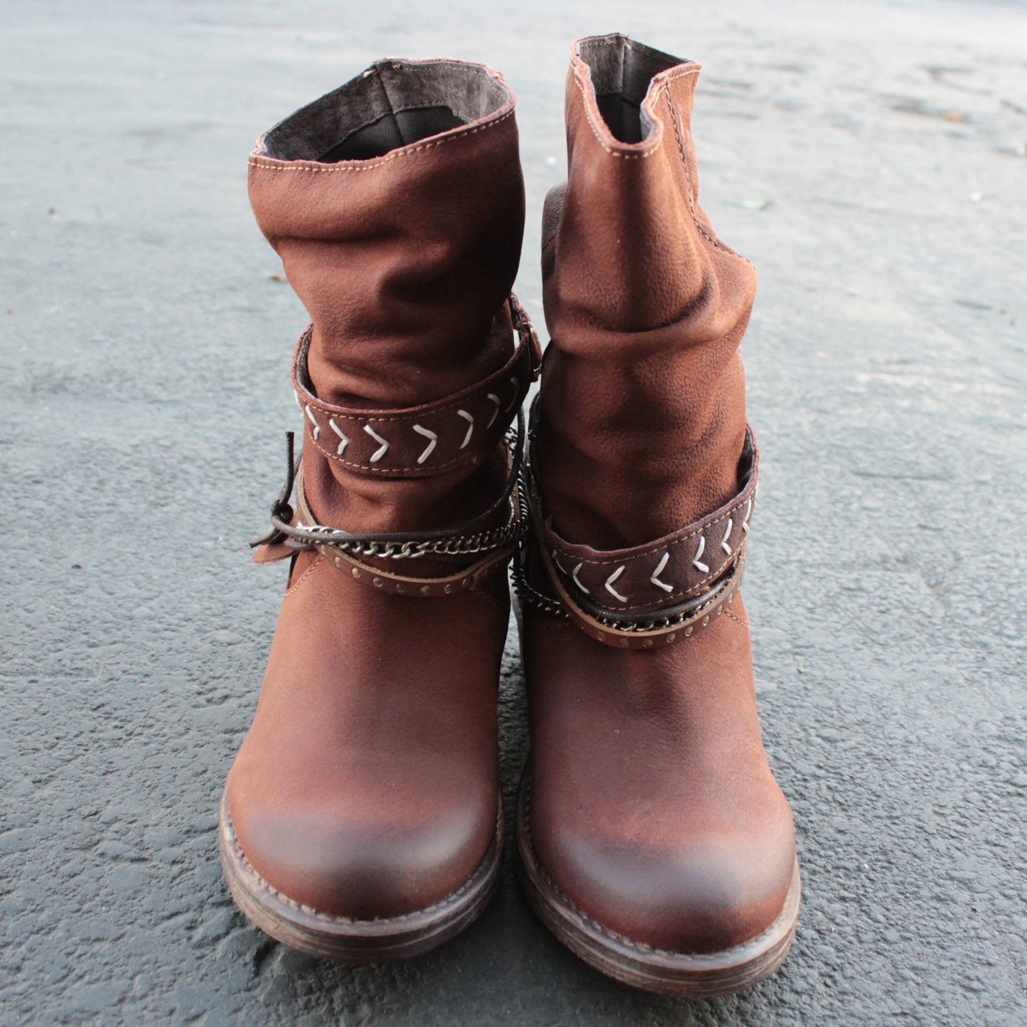 European And American Fashion Short-tube Women's Boots