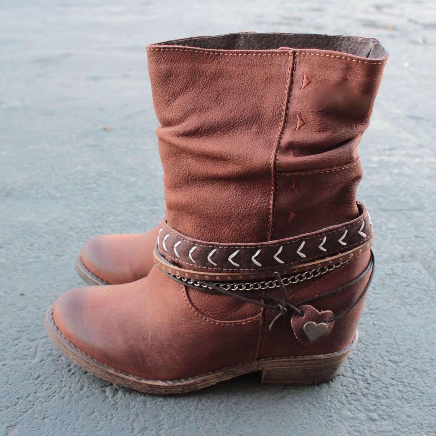 European And American Fashion Short-tube Women's Boots