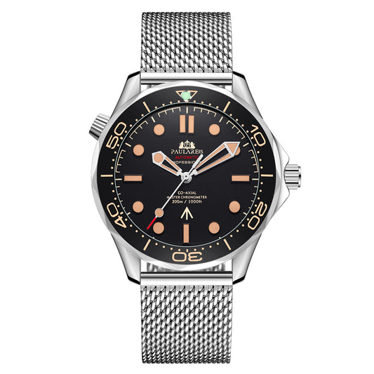 Automatic Mechanical Luminous Steel Mesh Belt Men's Watch