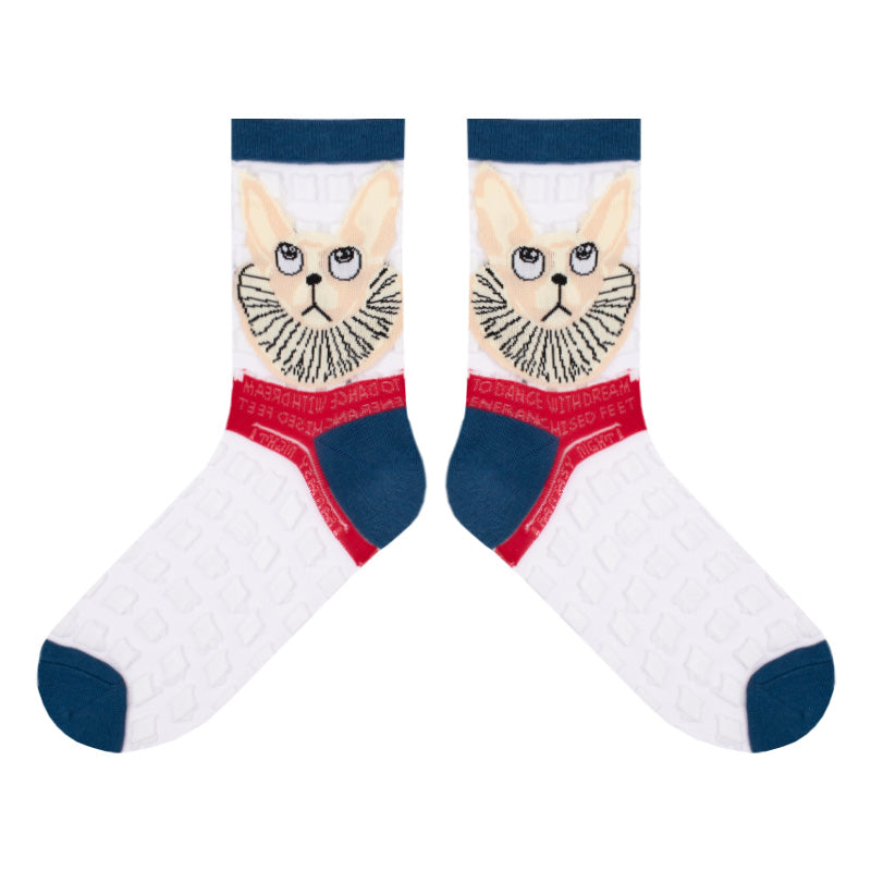 Summer New Glass Silk Crystal Socks