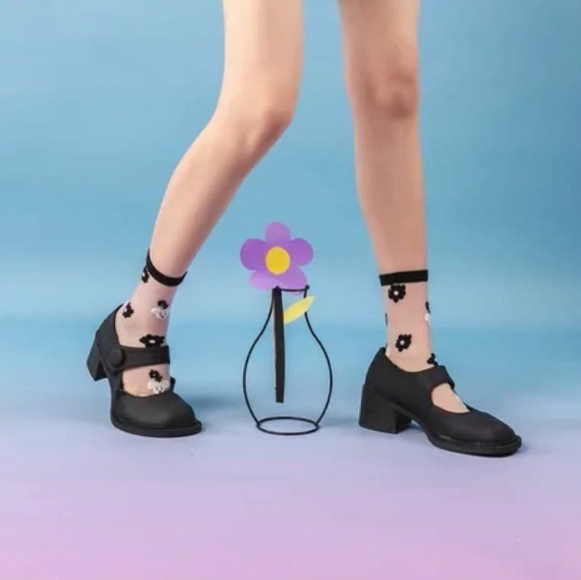 Spring And Summer New  Stockings Cute Cartoon Ladies Socks Personality Female Tube Socks
