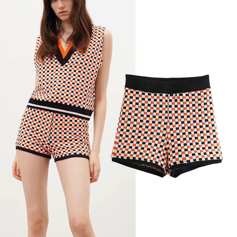 European And American Women's Clothing Wholesale Z Jacquard Shorts