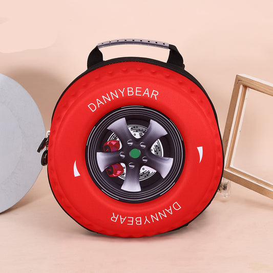 Children's Small School Bag Backpack Traction Bag Car Tire Backpack