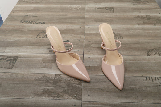 Refreshing Summer Pointed Toe Back Empty Sandals