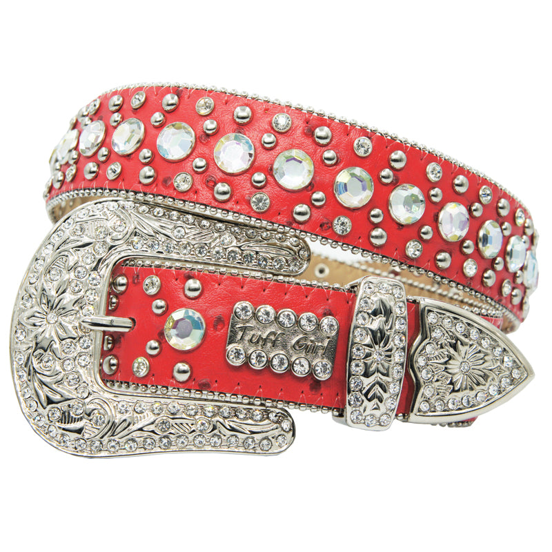 Rap Belt Male Rhinestone Hip-hop Inlaid Rivet Decoration Black Blue Fashion All-match Jeans Belt Female Tide