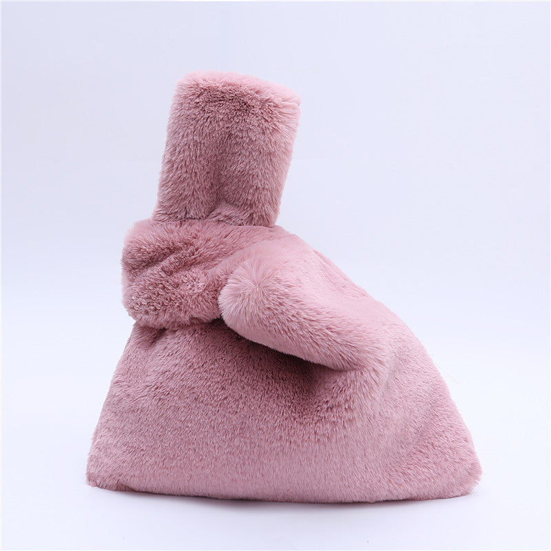 BagHandbag Autumn And Winter Imitation Rex Rabbit Fur Straw Bag Vest Bag Lady Bag Fur Fur Bag Female
