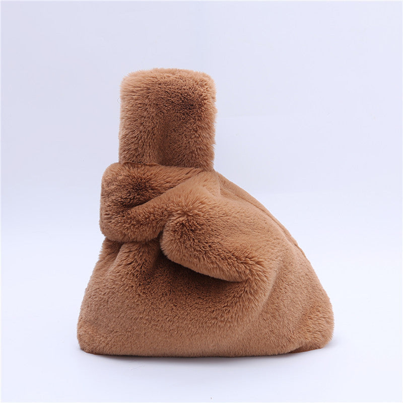 BagHandbag Autumn And Winter Imitation Rex Rabbit Fur Straw Bag Vest Bag Lady Bag Fur Fur Bag Female