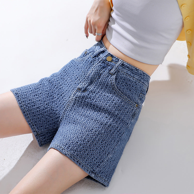 Net Celebrity Burst Woven Jeans Women's Summer Dress New Korean Version