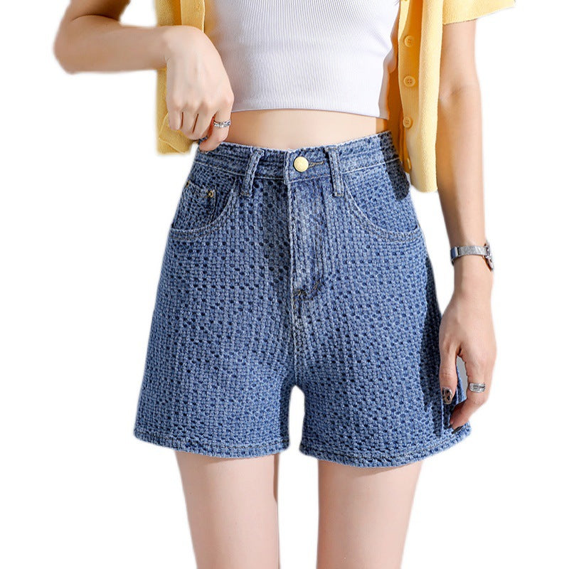 Net Celebrity Burst Woven Jeans Women's Summer Dress New Korean Version