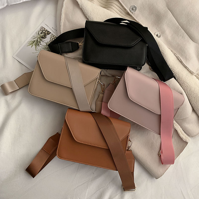 Small Square Bag Casual Solid Color One-shoulder Messenger Bag