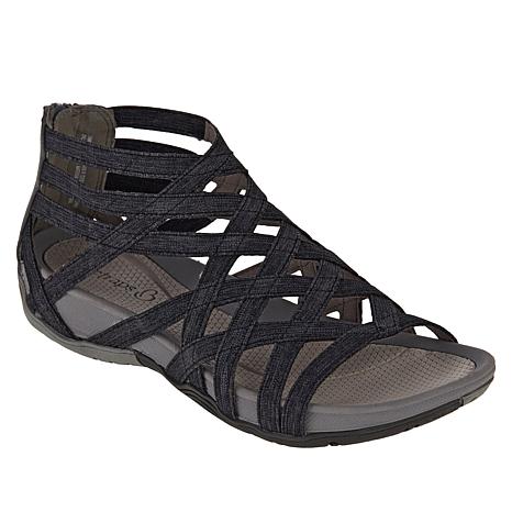 Wedge Heel Flat Cross Strap  Toe Women'S Shoes