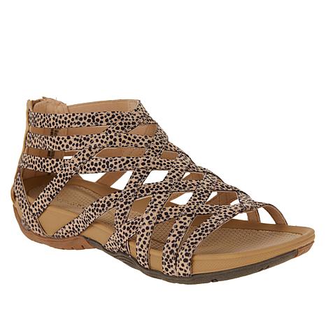 Wedge Heel Flat Cross Strap  Toe Women'S Shoes