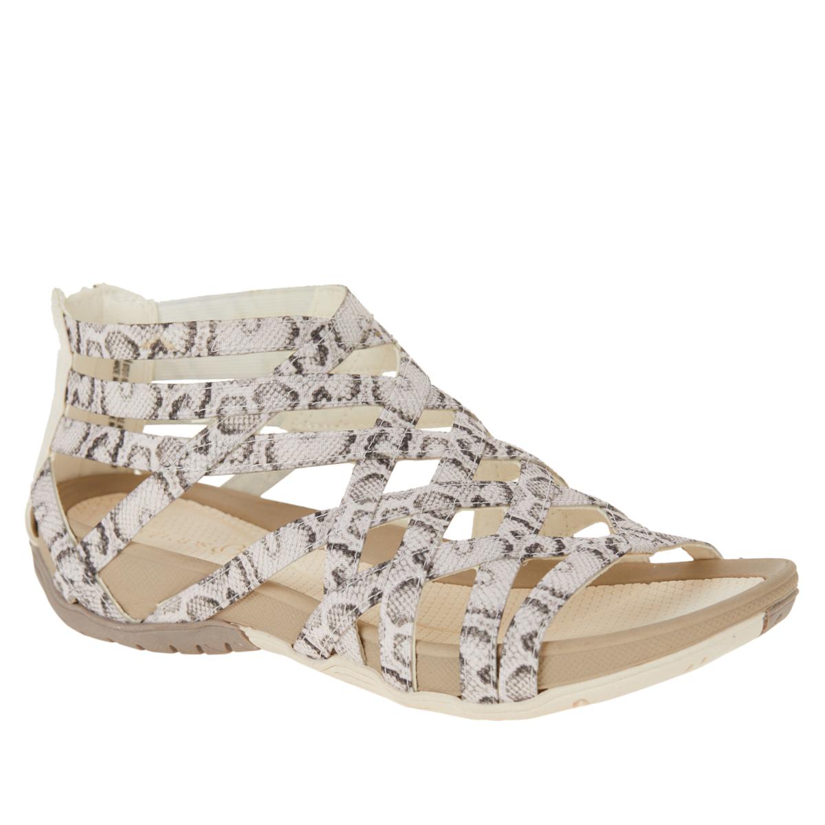 Wedge Heel Flat Cross Strap  Toe Women'S Shoes