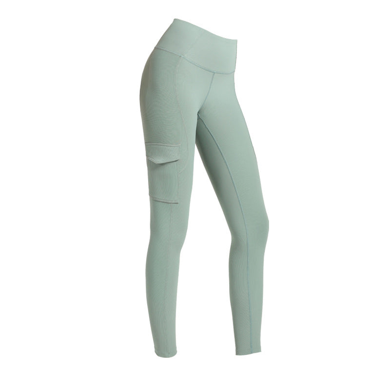 Stretch High Waist Hip Peach Yoga Pants