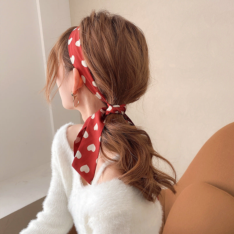Fashion Ladies Print Ribbon Headdress