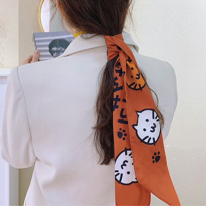 Fashion Ladies Print Ribbon Headdress