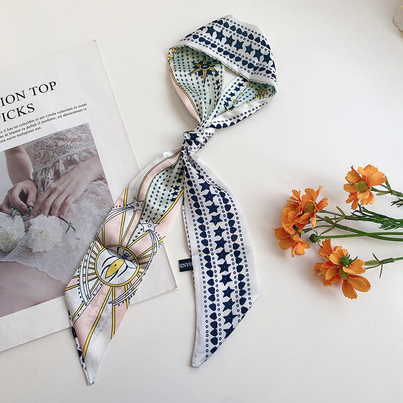 Fashion Ladies Print Ribbon Headdress