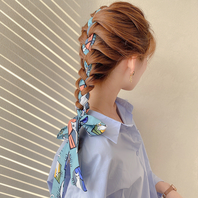 Fashion Ladies Print Ribbon Headdress