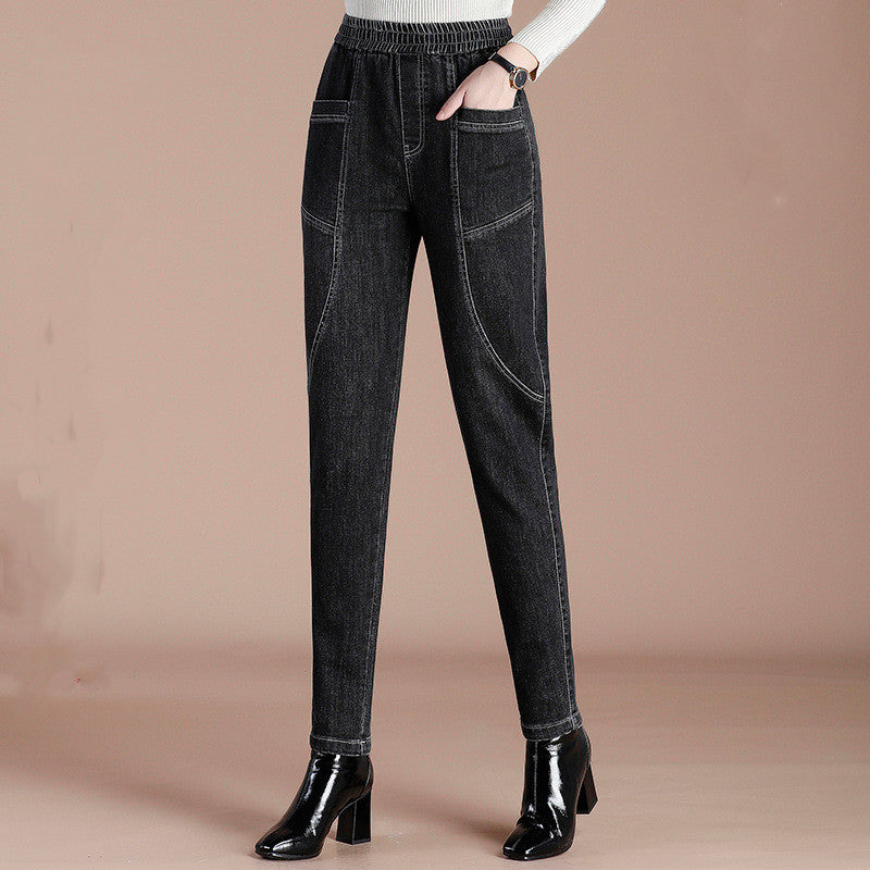 New High-waisted Harem Pants Are Thin And Temperament Cropped Pants