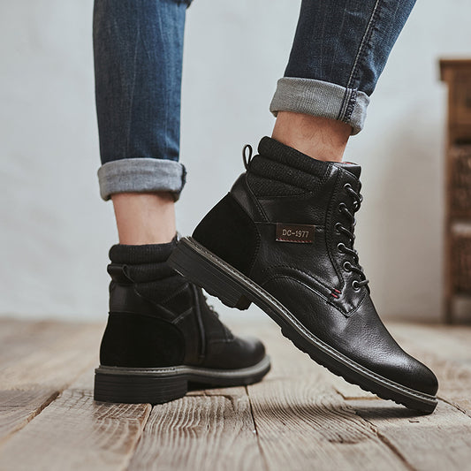 High Top Shoes Men's Winter Martin Boots Casual Tooling Boots