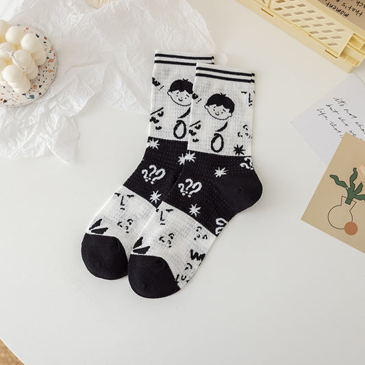Xinjiang Long-Staple Cotton Trendy Brand Socks Women'S Trendy Summer Tube Socks Spring And Autumn Women