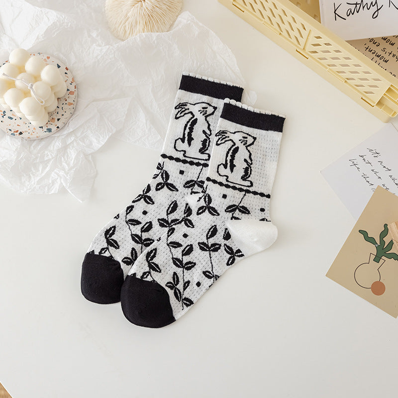 Xinjiang Long-Staple Cotton Trendy Brand Socks Women'S Trendy Summer Tube Socks Spring And Autumn Women