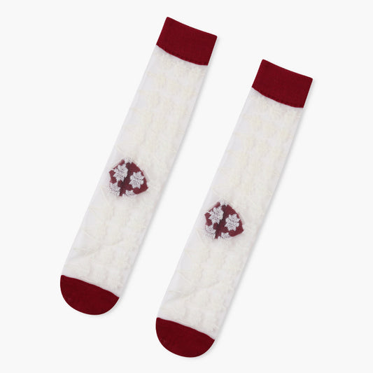 Summer New Style Glass Silk Stockings In The Tube Cute Crystal Silk Socks Thin Invisible Socks Women