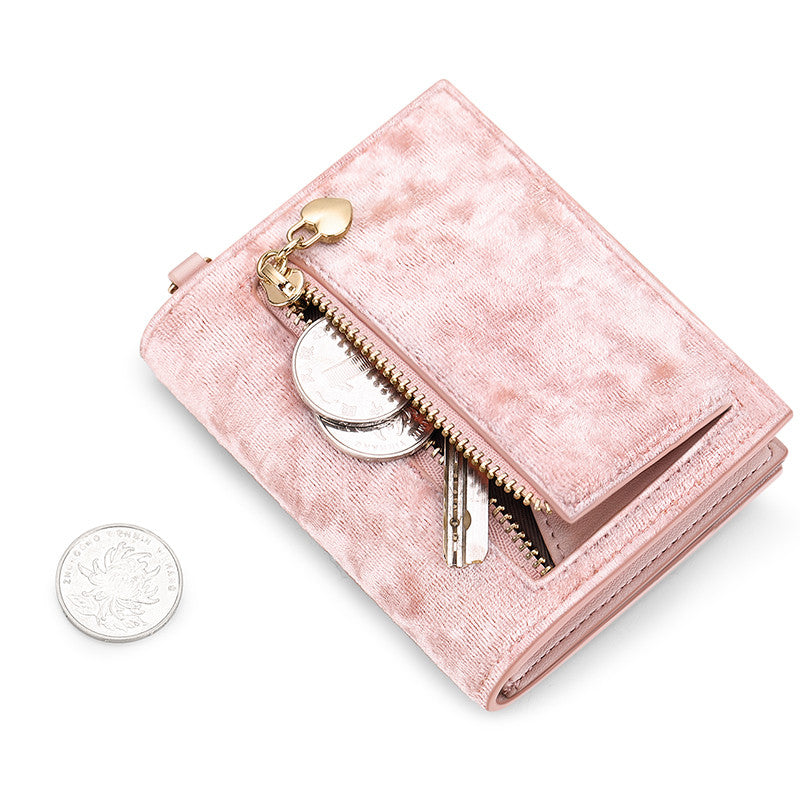 Ladies Star And Moon Bag Velvet Starry Sky Short Wallet