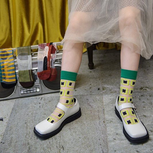 Summer New Style Glass Silk Stockings In The Tube Cute Crystal Silk Socks Thin Invisible Socks Women