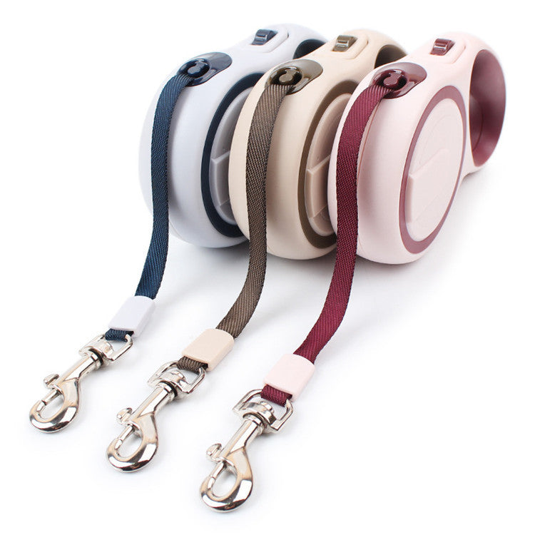Pet Supplies Dog Telescopic Traction Rope Double Color