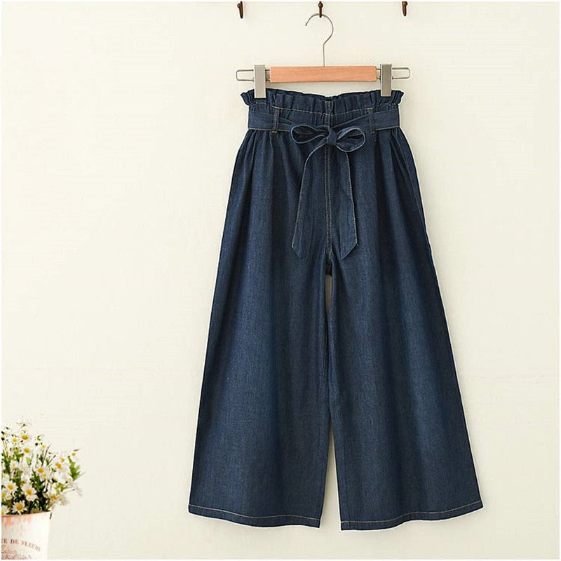 Søde Wood Ear Jeans Cropped Bukser til Damer