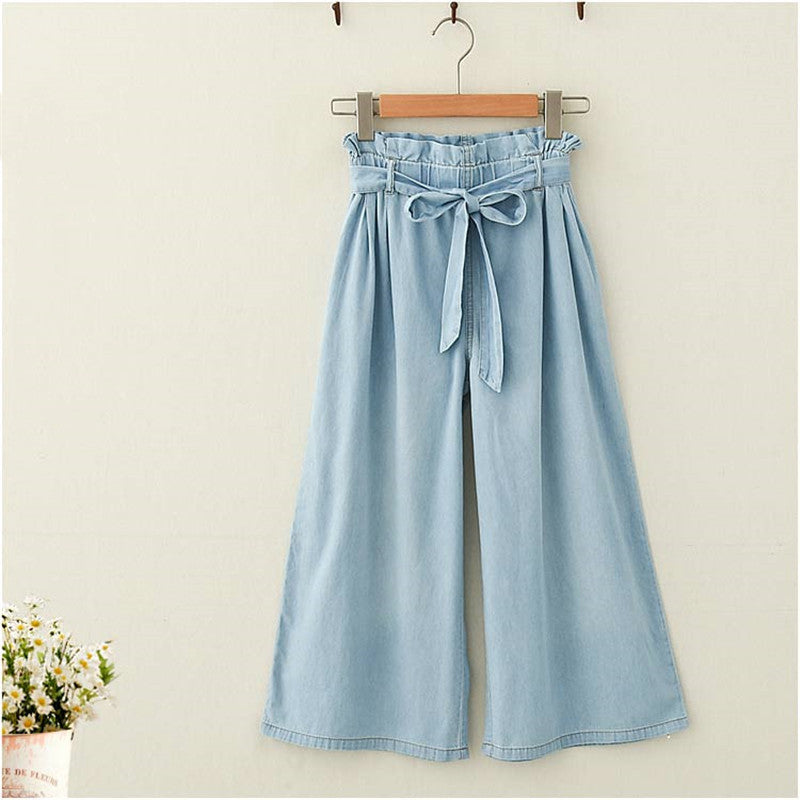 Søde Wood Ear Jeans Cropped Bukser til Damer