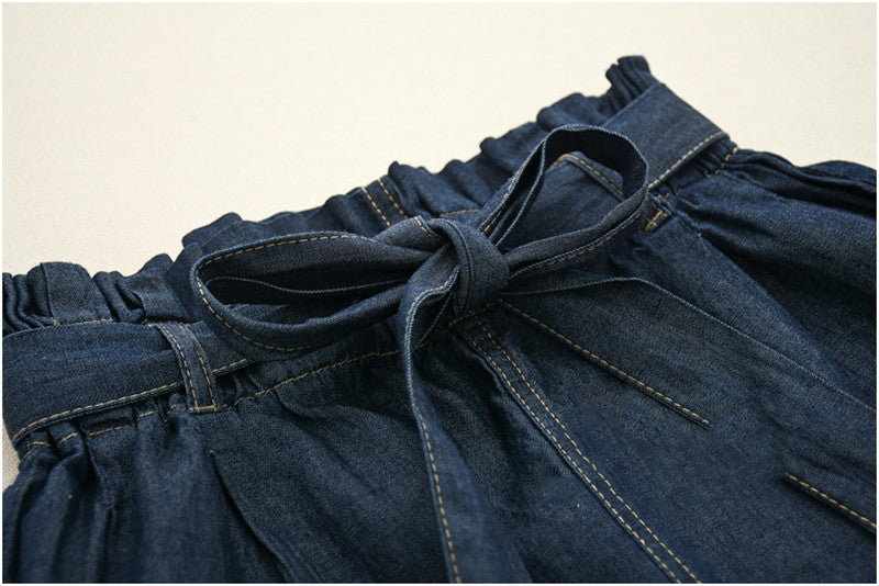 Søde Wood Ear Jeans Cropped Bukser til Damer