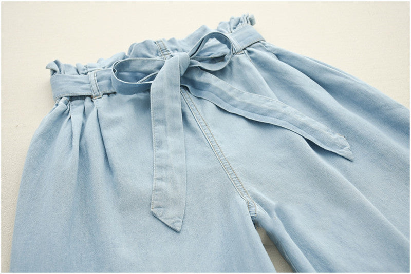 Søde Wood Ear Jeans Cropped Bukser til Damer