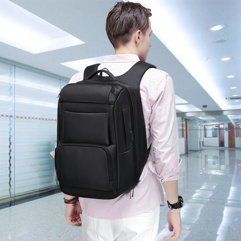 New Nylon Backpack Fashion Travel Bag Large Capacity Men's Backpack Can Store 17 Inch Computer Bag
