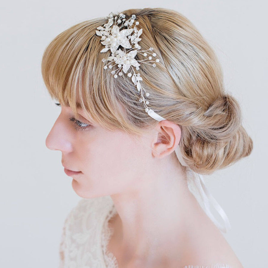 Gold And Silver Rhinestone Alloy Handmade Headwear
