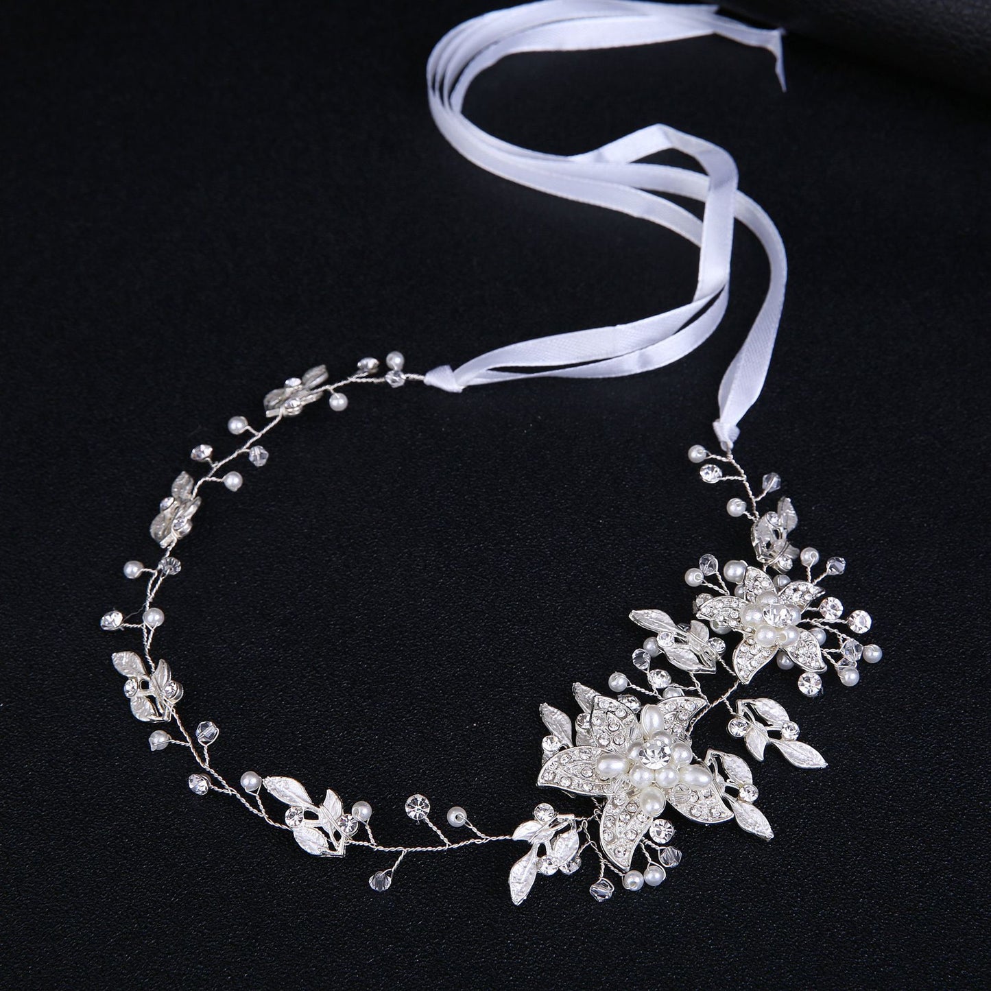 Gold And Silver Rhinestone Alloy Handmade Headwear