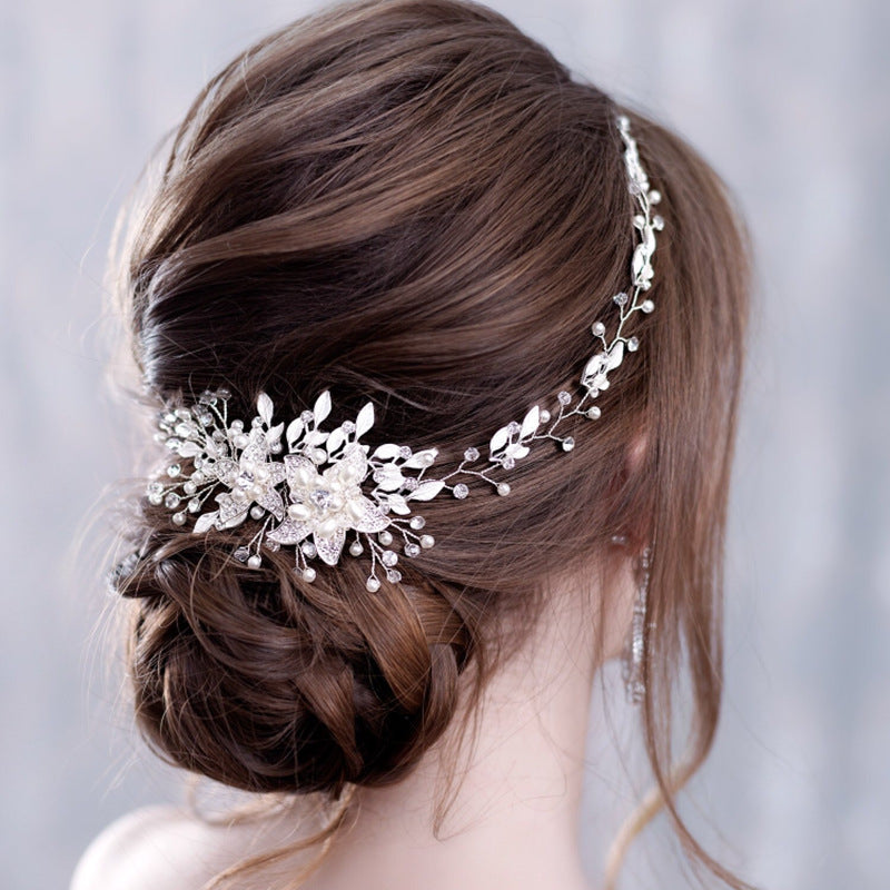 Gold And Silver Rhinestone Alloy Handmade Headwear