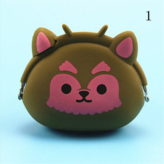 Lovely Girls Silicone Storage Animal Mini Pouch Coin BagS