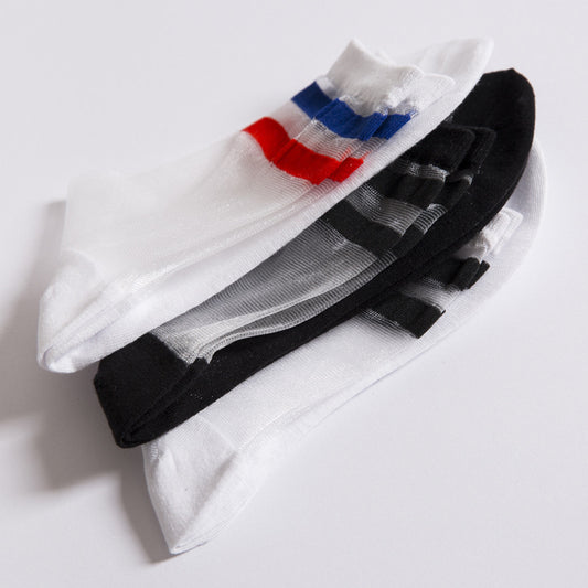 Japanese College Style Striped Tube Socks